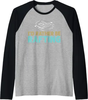 River Boat Grand Canyon Water Paddle Raglan Baseball Tee