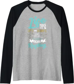 River Boat Grand Canyon Water Paddle Raglan Baseball Tee