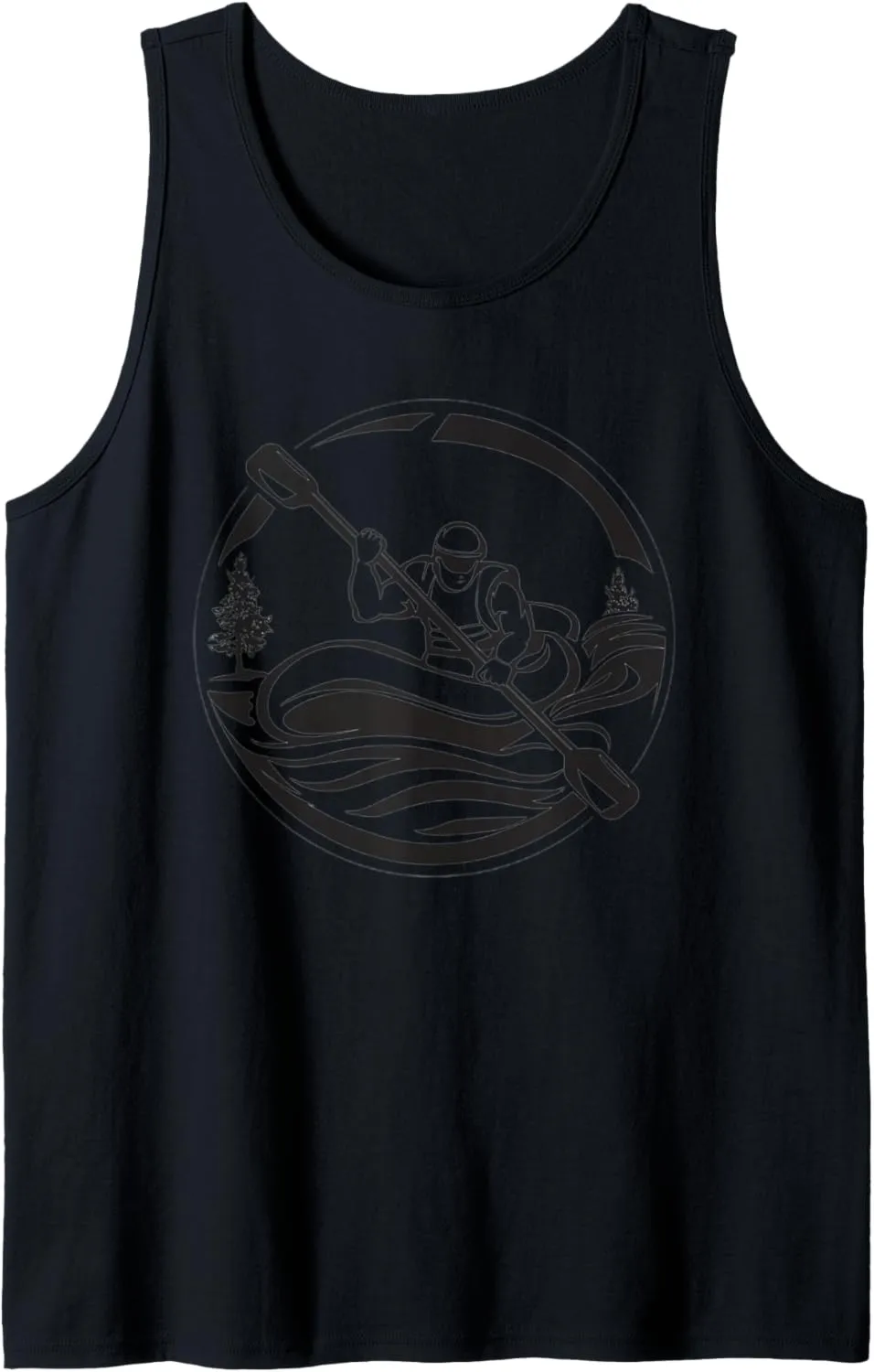 River Rafting Adventure Design, Paddle and Nature boat Tank Top