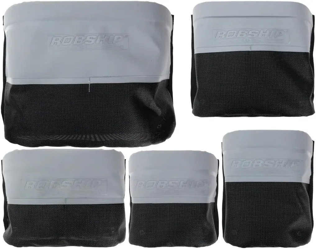 Rope Bag Racing Mesh MK2 - Lightweight, Durable, Water-Drain Technology with SNAD Fixing Solution (Black/Grey, Medium, Short)
