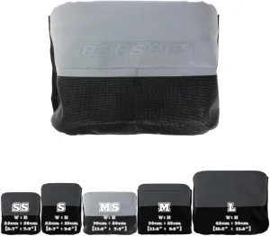 Rope Bag Racing Mesh MK2 - Lightweight, Durable, Water-Drain Technology with SNAD Fixing Solution (Black/Grey, Medium, Short)