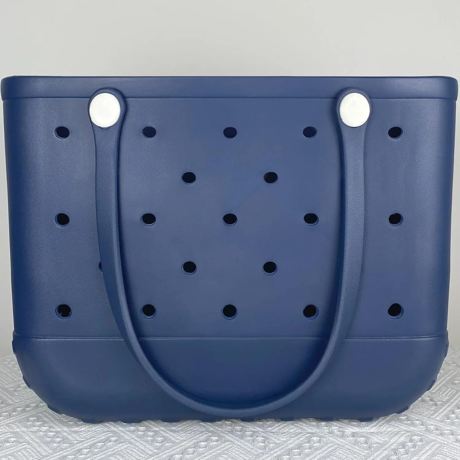 Rubber Beach Bag Waterproof Washable Tip-Proof Durable Tote Bag for Beach Pool Sports Modern Versatile Rubber Tote