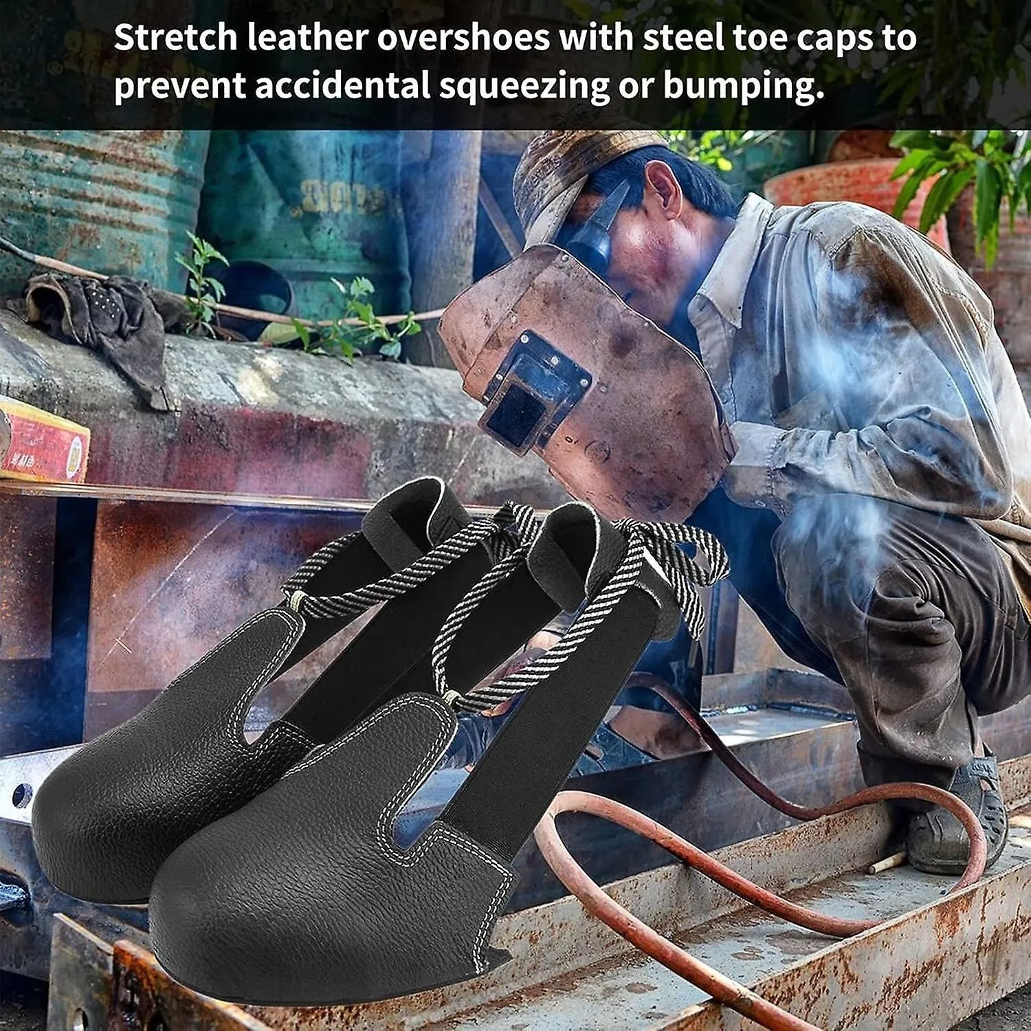 Safety Shoe Covers Non-slip Soles And Adjustable Straps Unisex Shoes For Ind