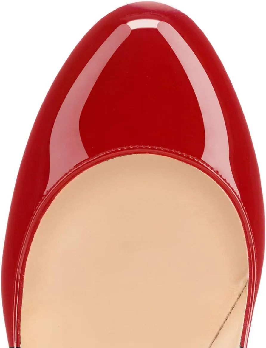 SAMMITOP Women's Classic Round Toe High Heels Dress Pumps
