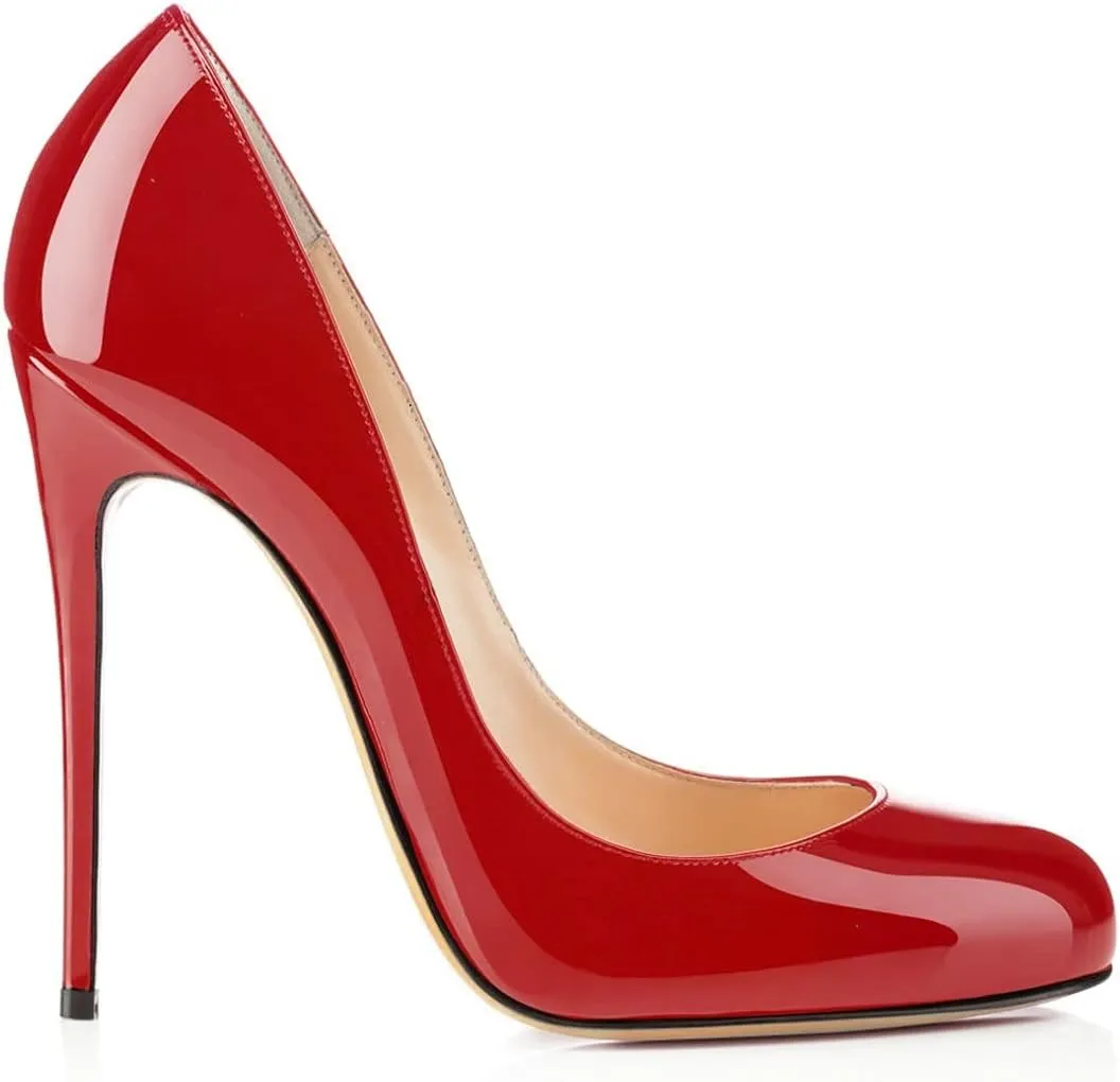 SAMMITOP Women's Classic Round Toe High Heels Dress Pumps