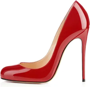 SAMMITOP Women's Classic Round Toe High Heels Dress Pumps