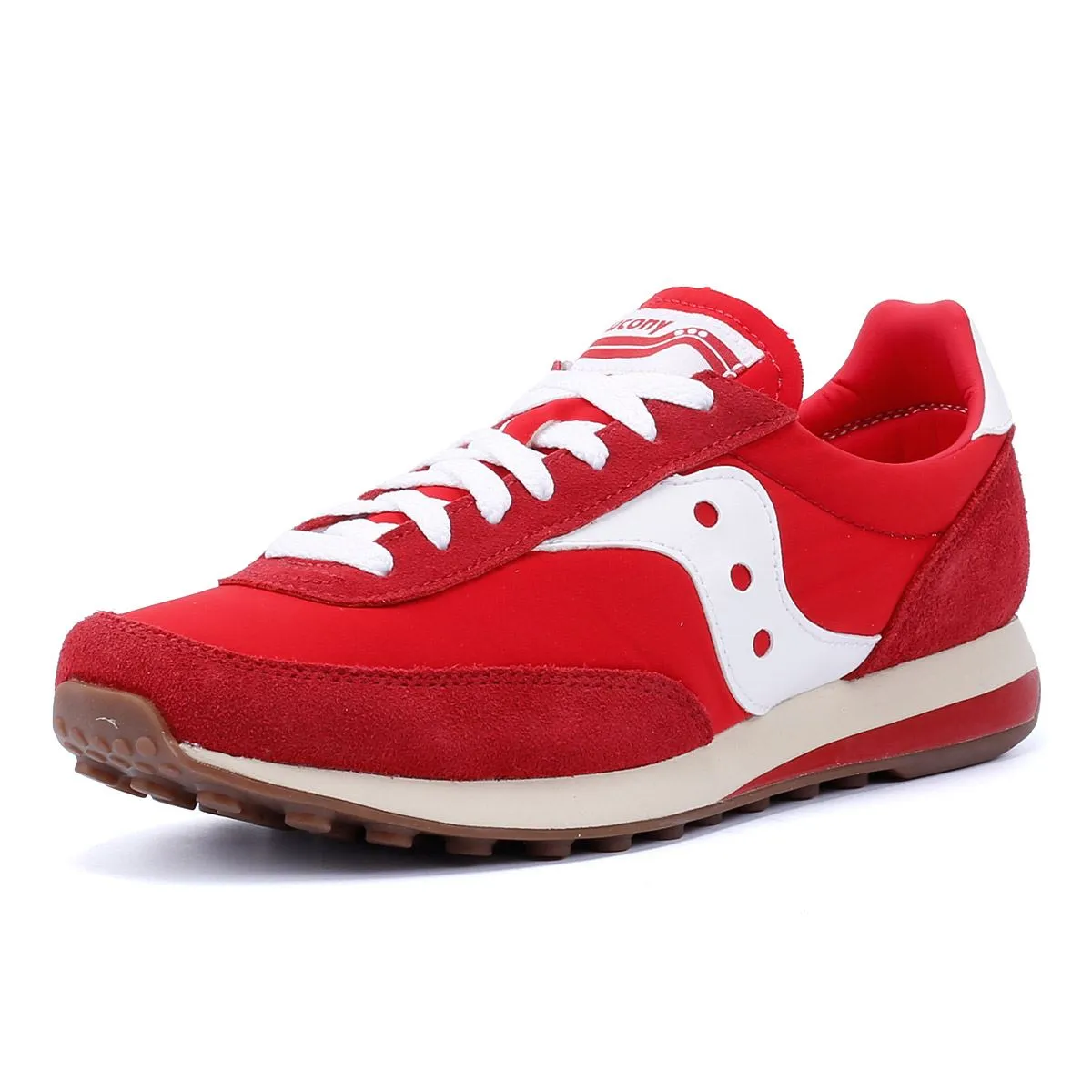 Saucony Trainer 80 Red/White Trainers