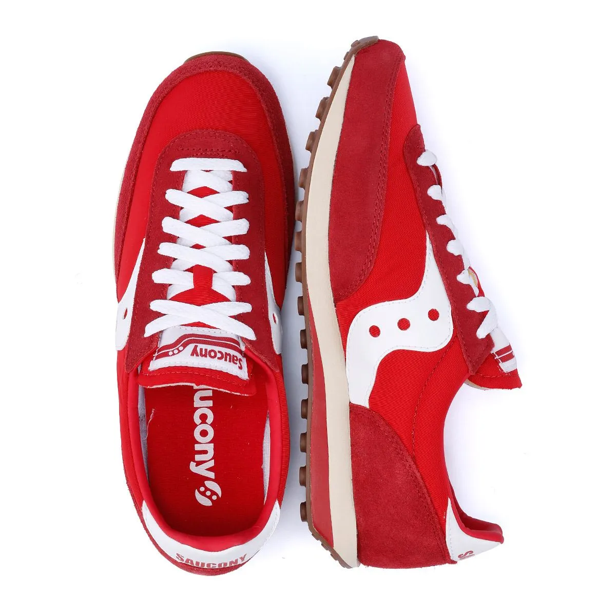 Saucony Trainer 80 Red/White Trainers