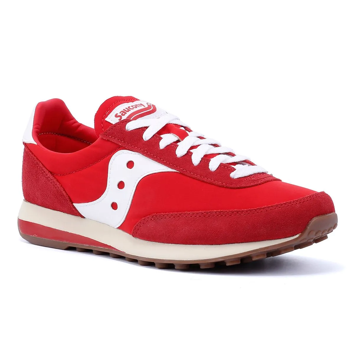 Saucony Trainer 80 Red/White Trainers
