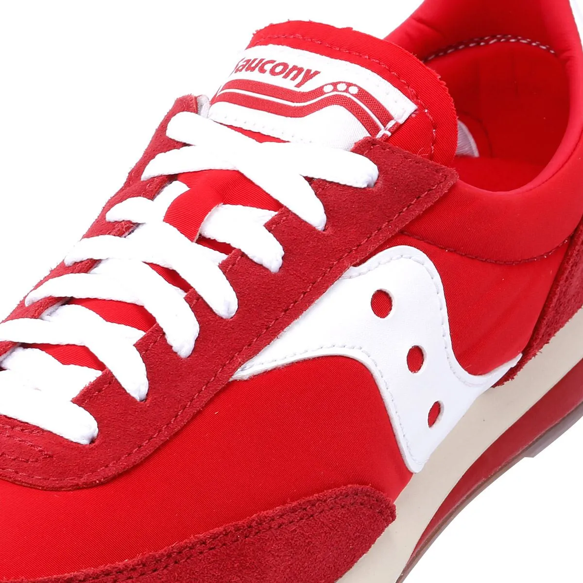 Saucony Trainer 80 Red/White Trainers