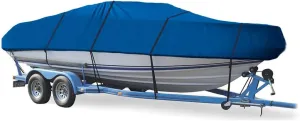 SBU Blue Boat Cover Compatible for MAXUM 1900 SR BOWRIDER 1950 NR I/O 1999-2002 2003, Travel Storage Mooring