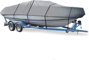 SBU Grey Boat Cover Compatible for MAXUM 1750SR/1800MX BOWRIDER 2003 2004, Trailering Storage Mooring