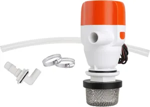 SEAFLO 12V 800 GPH 13F Series Portable Livewell Aerator Kit – Submersible Recirculating Bait Pump with Aerator Spray Head, Quiet Marine-Grade Motor, Durable & Corrosion-Resistant – 4-Year Warranty