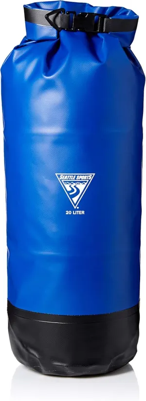 Seattle Sports Co Explorer Dry Bag - Water & Abrasion Resistant Vinyl, Welded Seams, Easy Load Base, Roll Top Closure, D-Ring for Lashing, XS-XL, Ideal Canoes & Kayaks, Made in USA