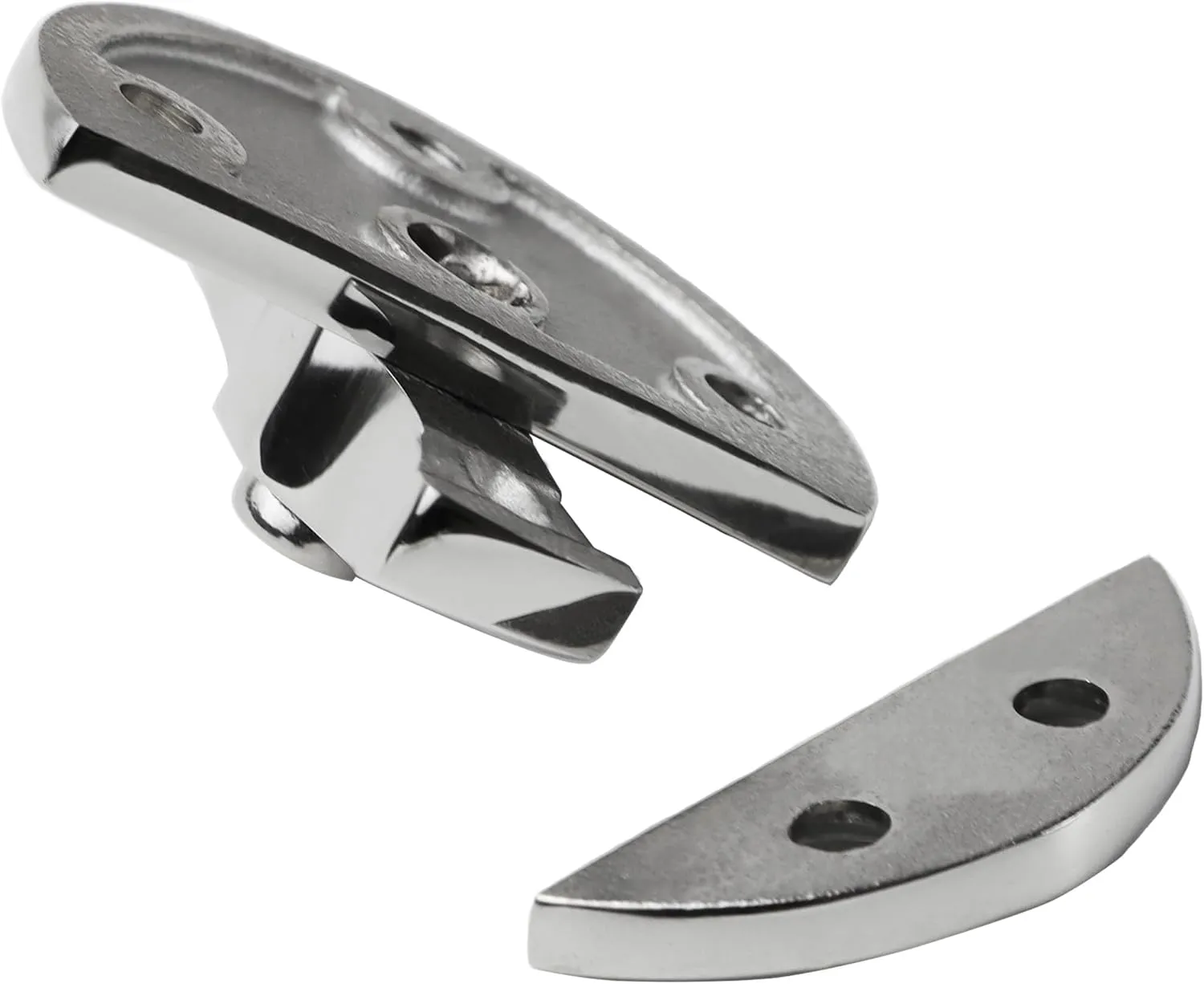 SHENGHUISS Boat Door Latch 316 Stainless Steel Rotate Latch Lock Round Turn Button Catch Marine Grade for Boat Yacht Door Cabinet Hatchway