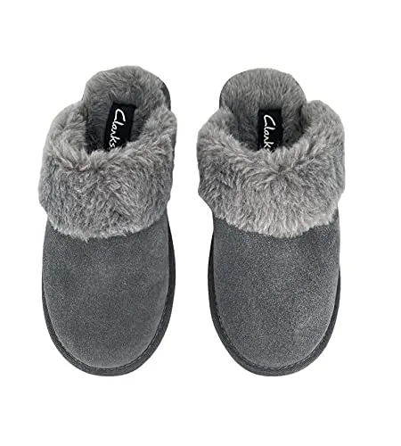 Slipper Curated selection Back Cosy Mule Scuff Slip-On Slippers Specialized options Clog Comfort Clarks Open Grey