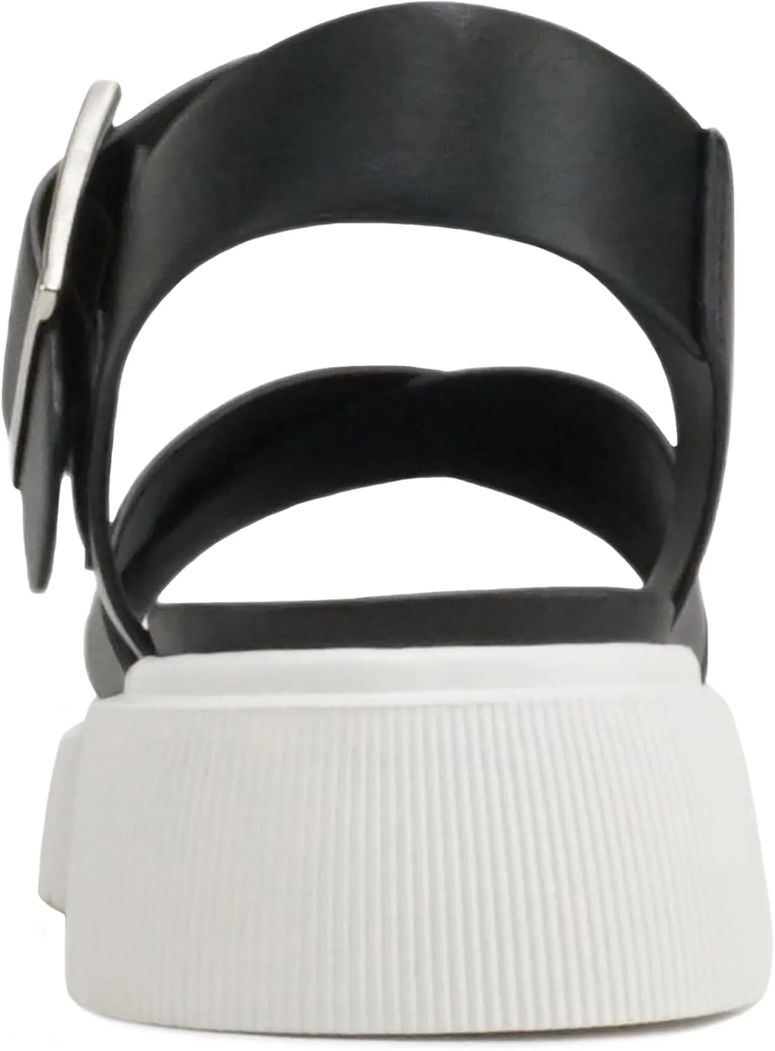 Soda “Carter” ~ Women Open Round Toe Crisscross Upper Lug Sole Platform Sandal with Adjustable Ankle Strap