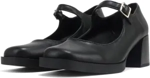 Soda Lance ~ Women Fashion Classic Mary Jane Pump Rounded Square Toe Low Block Heel Shoe