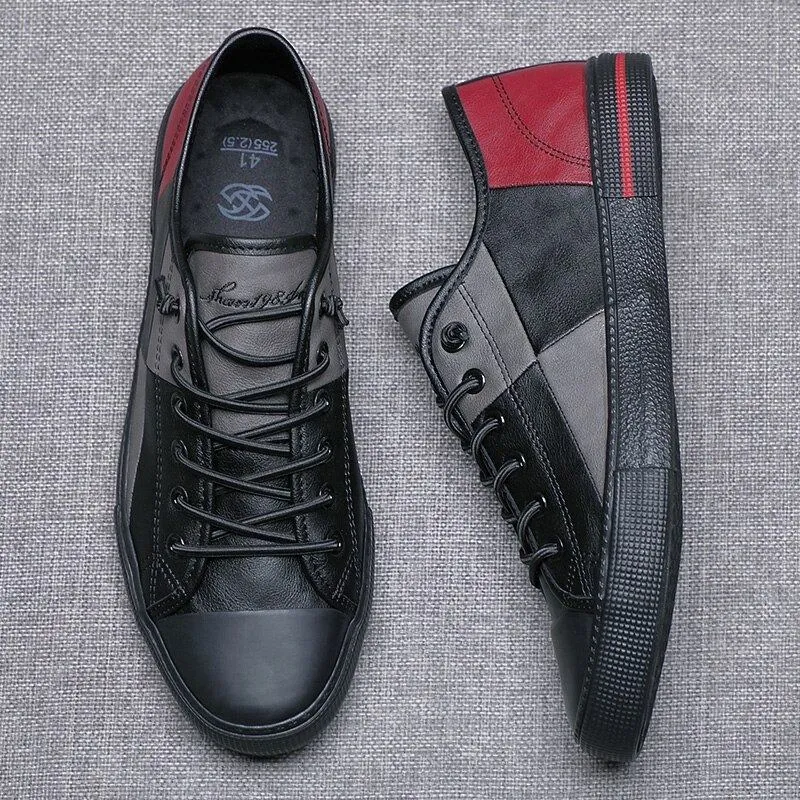 Soft Sneaker Loafers Sneakers With Elastic Laces Funky Patchwork Style