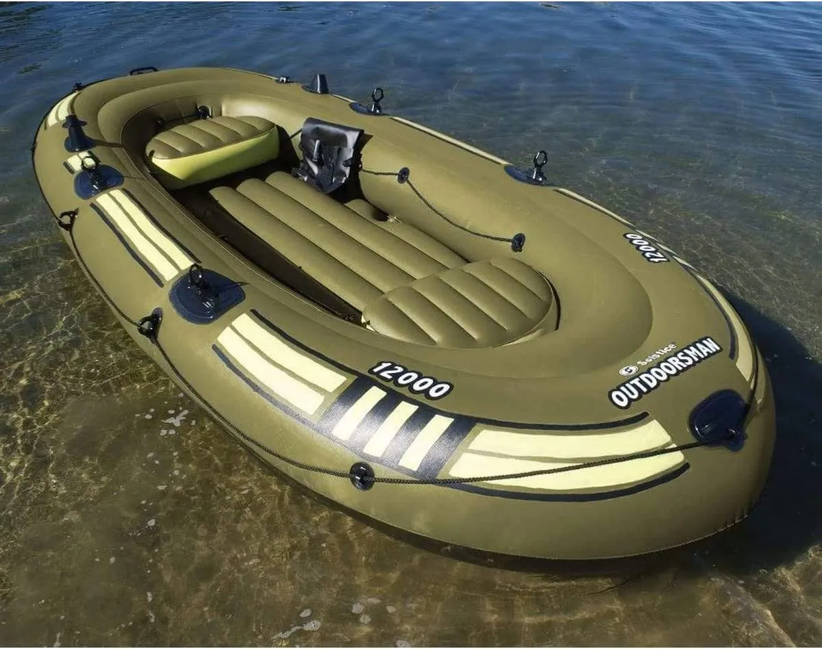 Solstice by Swimline Outdoorsman 9000 Fishing Boat, Green, one Size (31400)