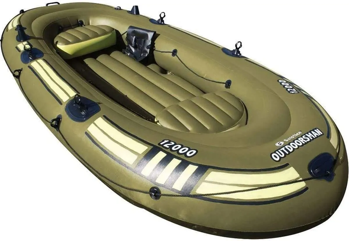 Solstice by Swimline Outdoorsman 9000 Fishing Boat, Green, one Size (31400)