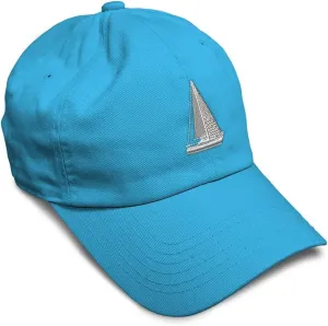 Speedy Pros Soft Baseball Cap Sail Boat F Embroidery Boats Sailboat Embroidery Twill Cotton Dad Hats for Men & Women