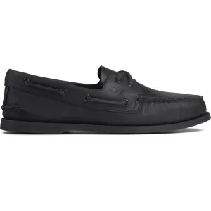 Sperry Authentic Original Leather Boat Shoe Black