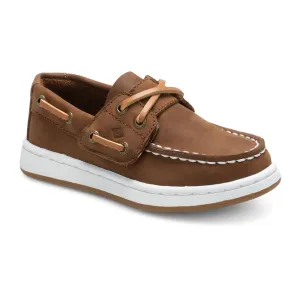 Sperry Cup II Kid's Jr Boat Shoe - Brown Leather