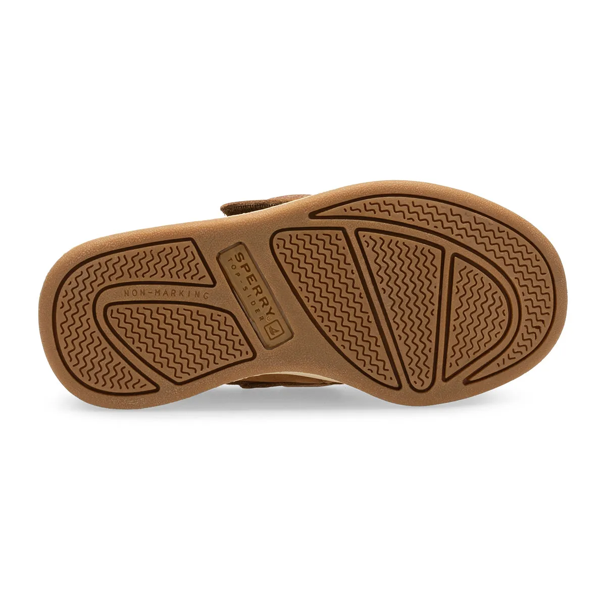 Sperry Cup II Kid's Jr Boat Shoe - Brown Leather