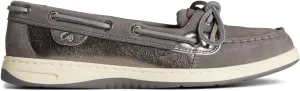 Sperry Women's Angelfish Boat Shoe, Dark Grey Metallic, 6.5
