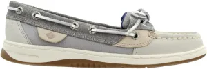 Sperry Womens Angelfish Linen Boat Flats Casual - Grey