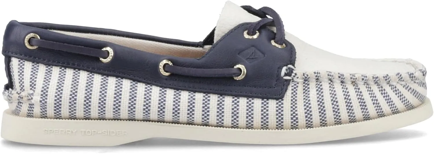 Sperry Women's Female Authentic Original Boat Shoe, White, 2.5