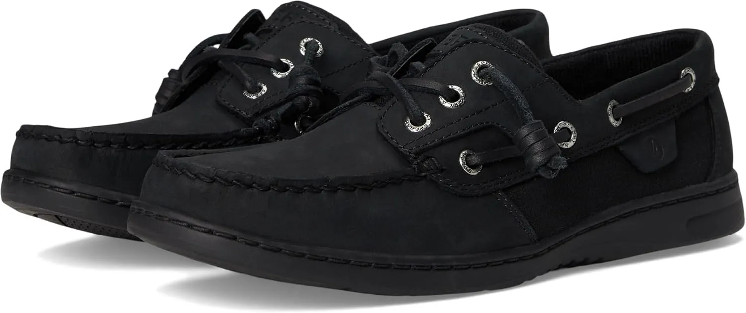 Sperry Women's Rosefish Boat Shoe, Black, 9.5