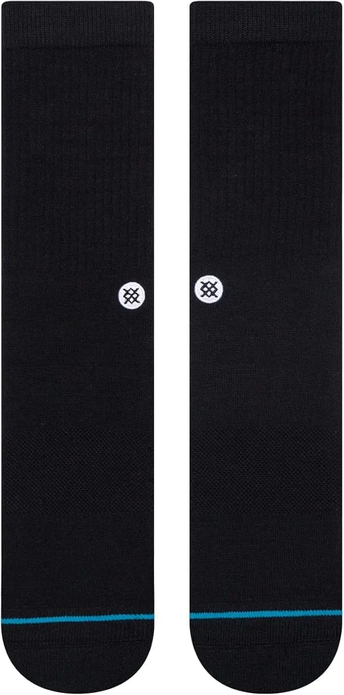 Stance Icon Classic Casual Crew Socks 3-Pack, Cotton Blend and Cushioning Arch Support