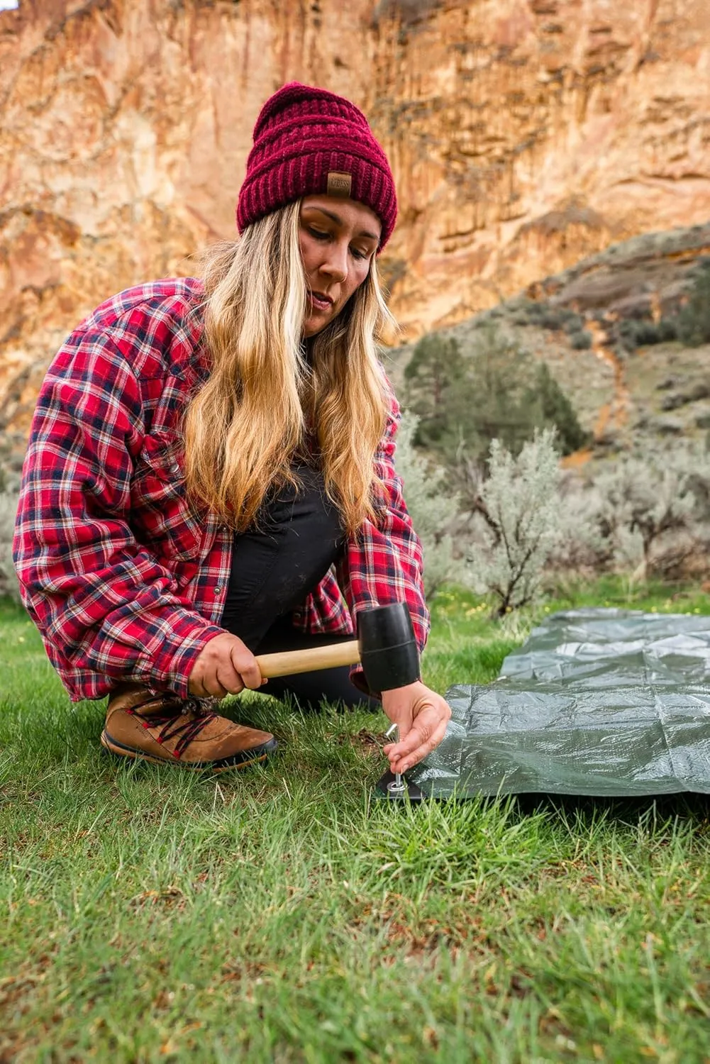 Stansport Medium-Duty Rip-Stop Tarp 10' x 12' - Dark Green - 2 Pack