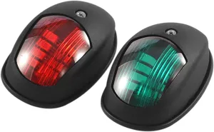 Stern Light Boat Anchor Light 2Pcs/Set Universal ABS LED Navigation Light Signal Warning Lamp Signal Lamp for Marine Boat Yacht Truck Trailer Van 10V-30V Industry Leading Optical Design (Black)