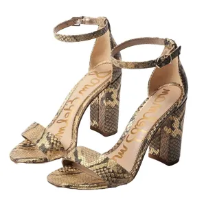 Strap Limited supply Wide Extra-large discount Round Open Heeled Sand Sam Edelman Sandals Block High Toe Ankle Yaro