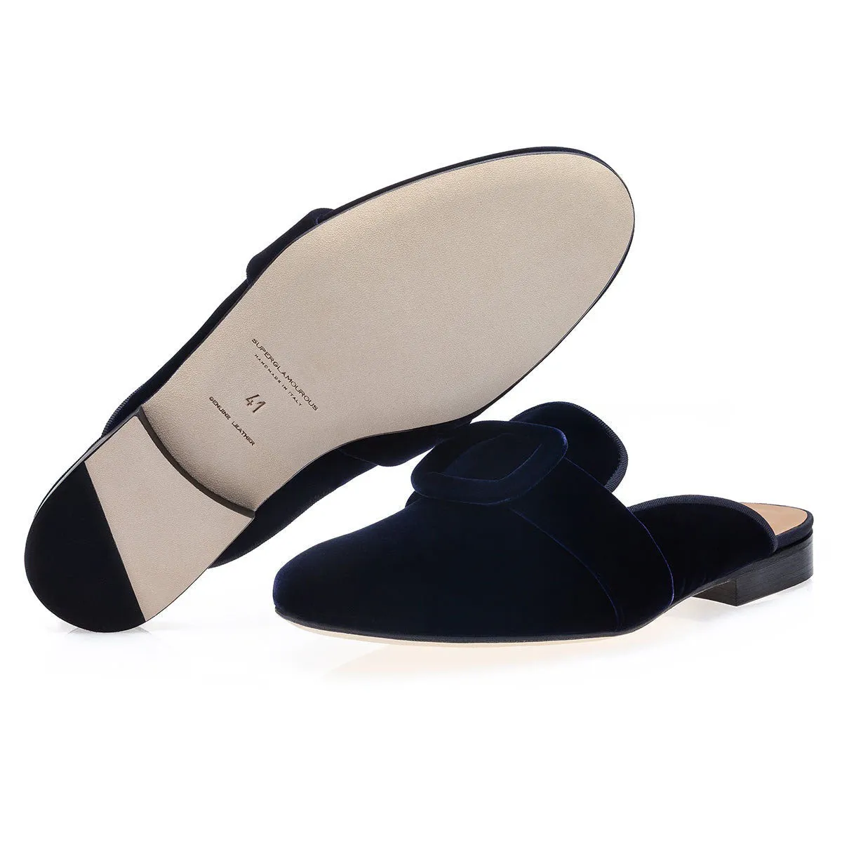 SUPERGLAMOUROUS Savoy Velour Men's Shoes Velvet Slip-On Mule (SPGM1344)
