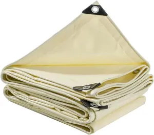 Tarp Heavy Duty Waterproof Durable Poly Tarpaulin with Grommets and Reinforced Edges UV Resistant Tarp Cover for Roof Camping Patio Pool Boat (Size : 8x15m)