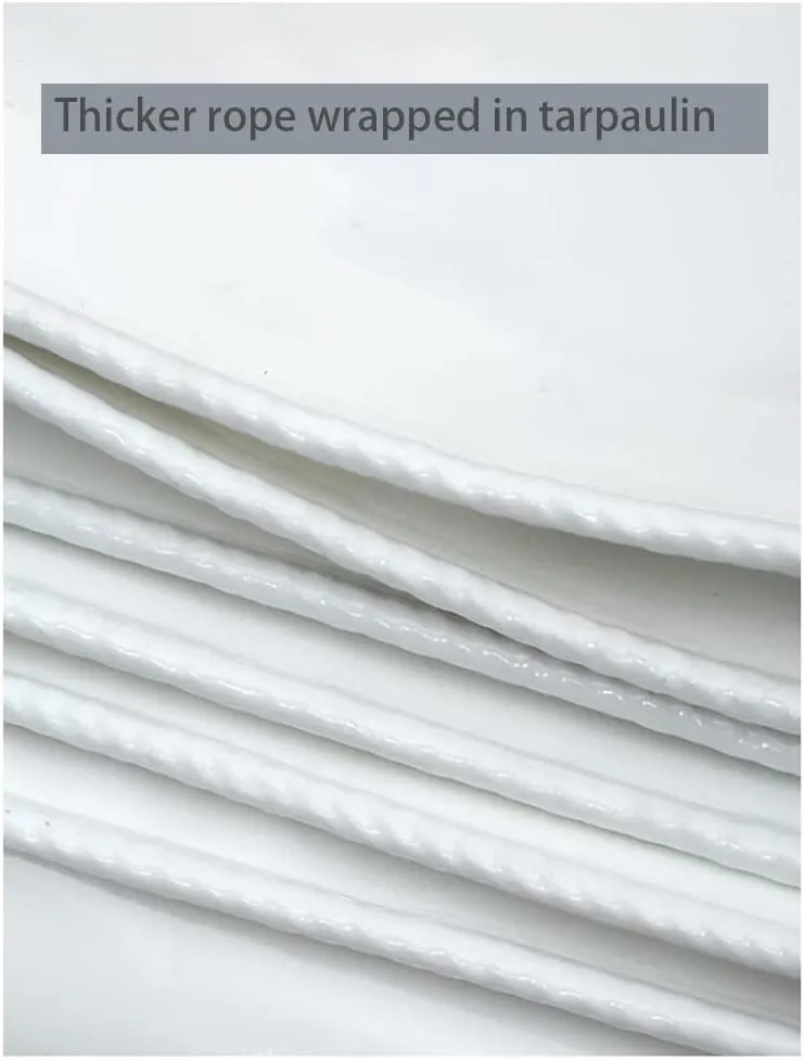 Tarp Heavy Duty Waterproof Durable Poly Tarpaulin with Grommets and Reinforced Edges UV Resistant Tarp Cover for Roof Camping Patio Pool Boat (Size : 8x15m)