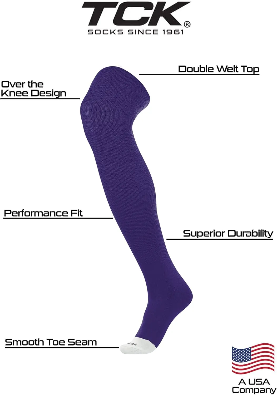 TCK Baseball Belt and Socks Combo Over the Knee - Youth and Adult Sizes Prosport
