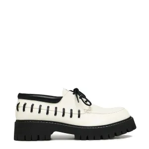 Tenar Men's Boat Shoes - Cream