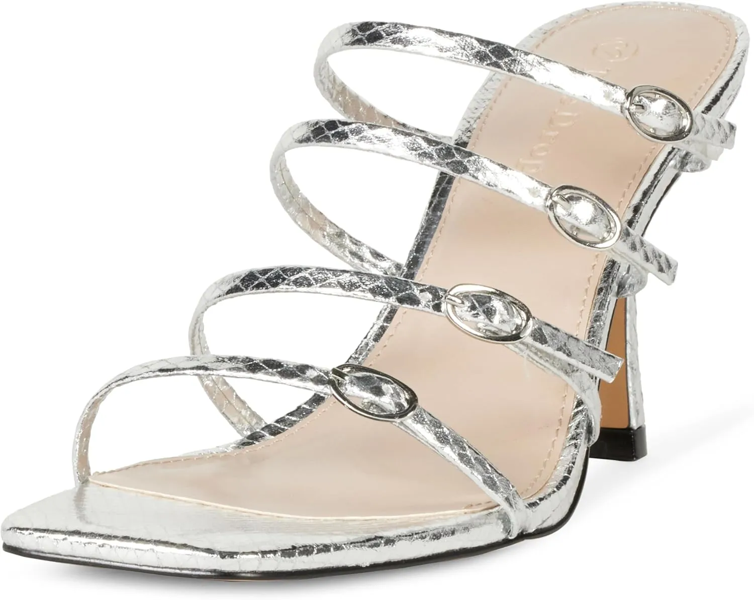 The Drop Women's Naomi Strappy Buckle Heeled Sandal