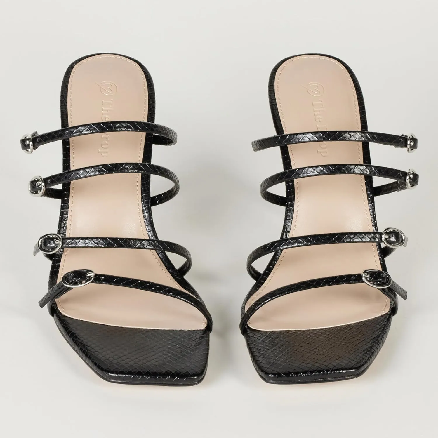 The Drop Women's Naomi Strappy Buckle Heeled Sandal