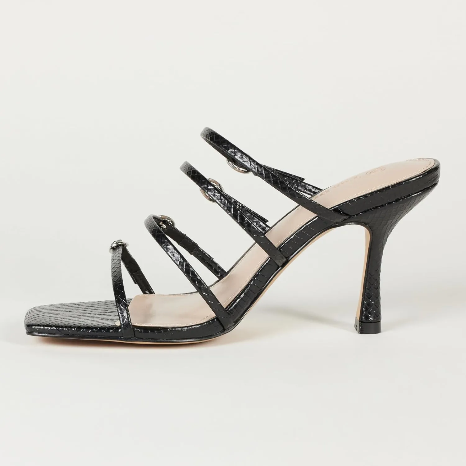 The Drop Women's Naomi Strappy Buckle Heeled Sandal