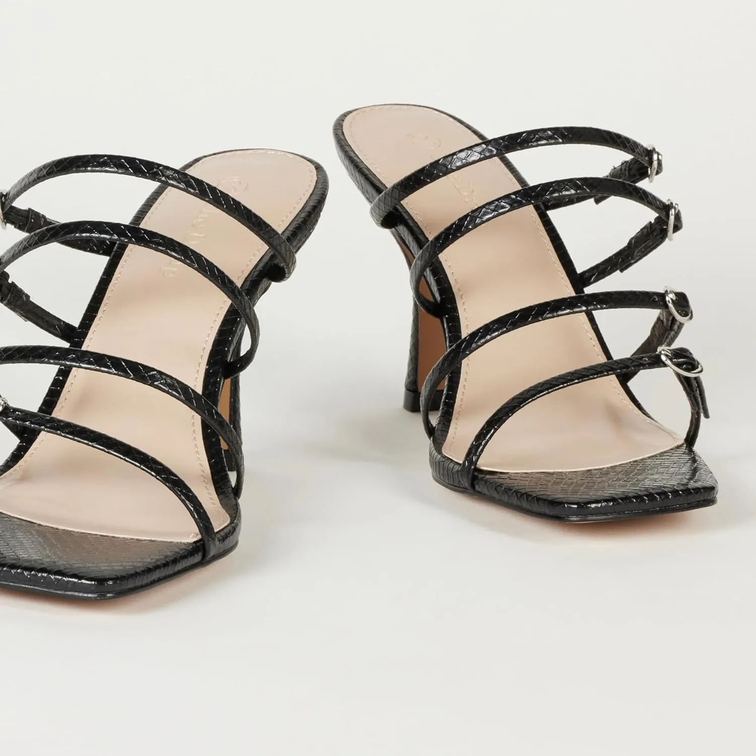 The Drop Women's Naomi Strappy Buckle Heeled Sandal