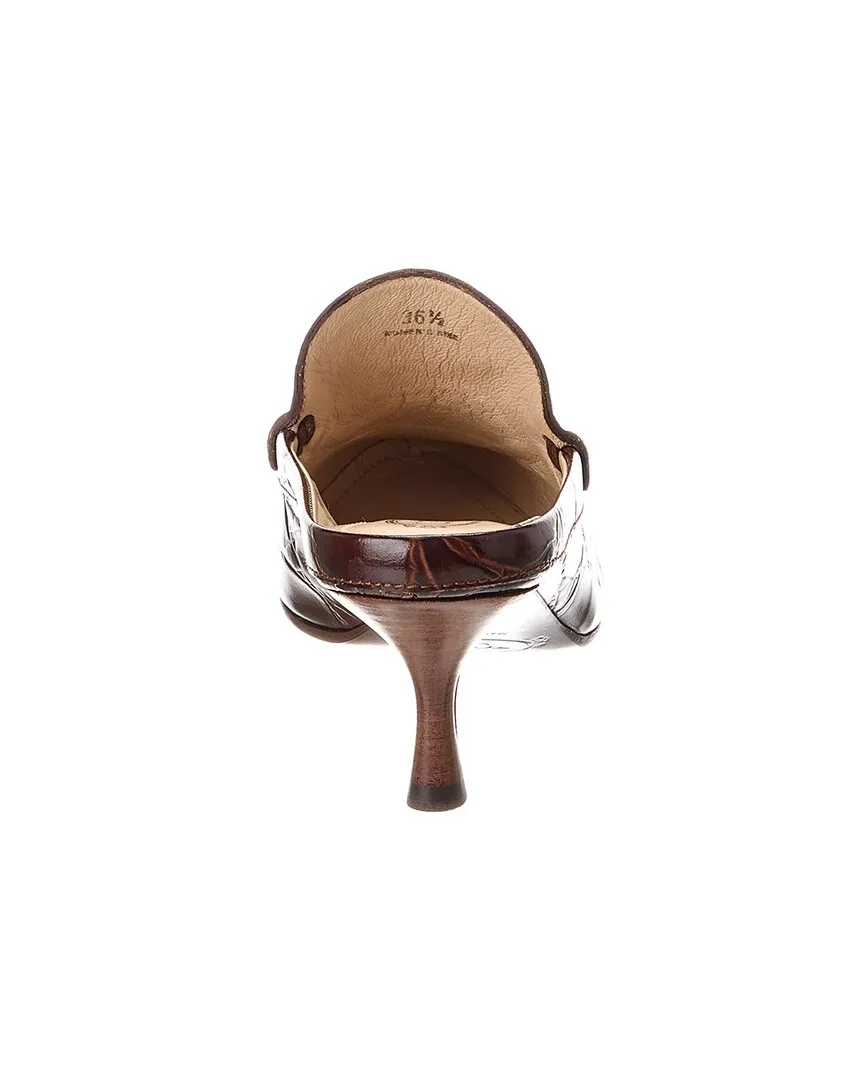 TOD’s Croc-Embossed Leather Mule