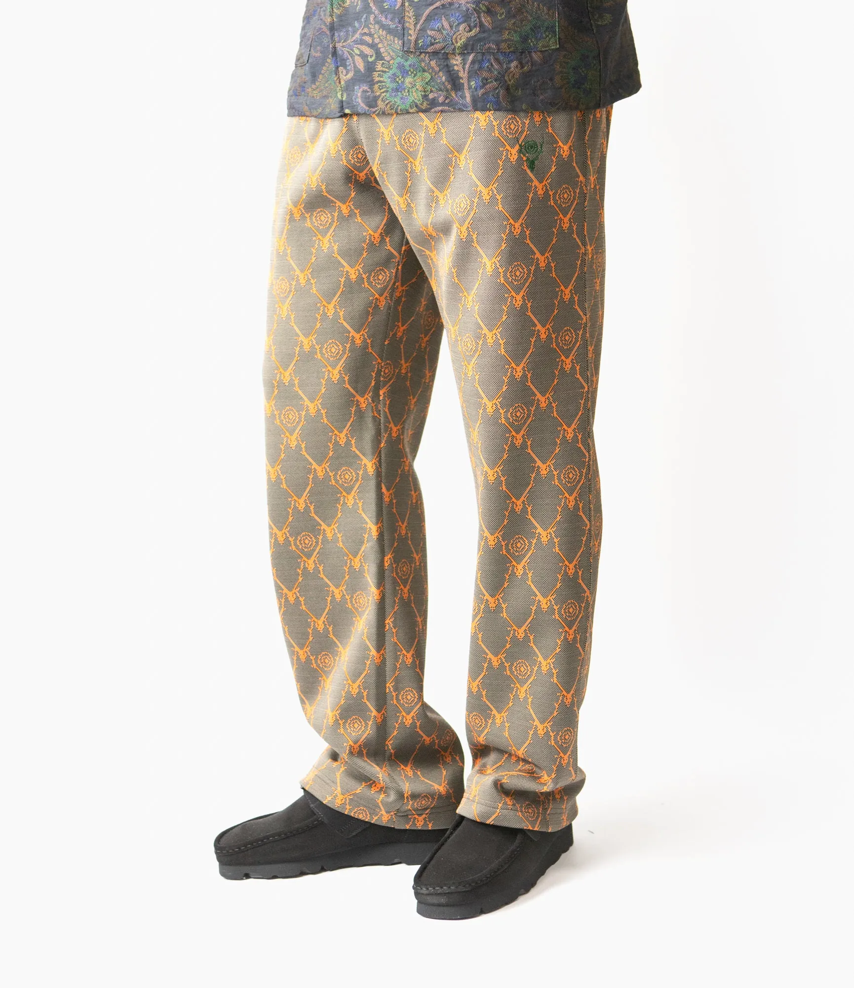 Trainer Pant – Orange Skull & Target Jacquard