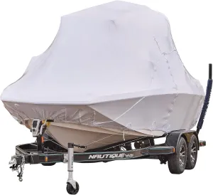 Transhield 21' - 23' Wide Bow Wake Tower Boat Cover | Covers 100% of The Boat Above The Rub Rail | UV Resistant Marine Heavy Duty Waterproof | Fits V-Hull Ski Boats (Fits Wide Bow 21', 22' & 23')
