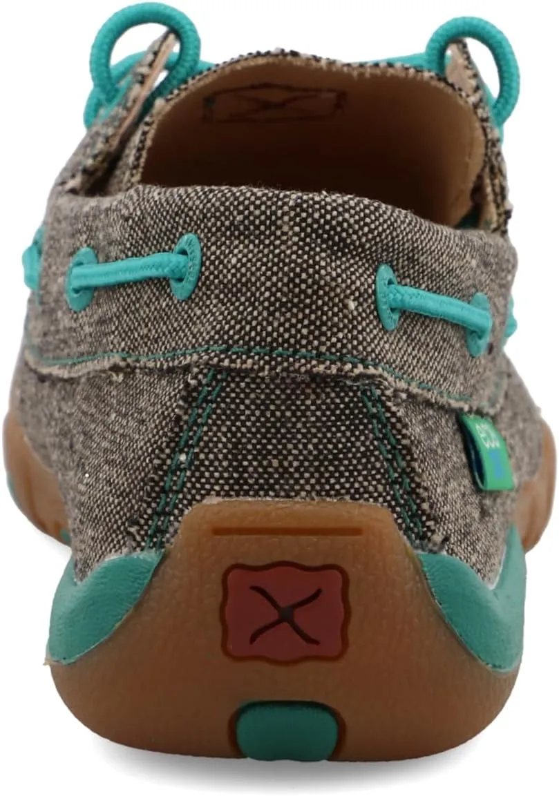 Twisted X Women's Boat Shoe Driving Moc, Moc Toe